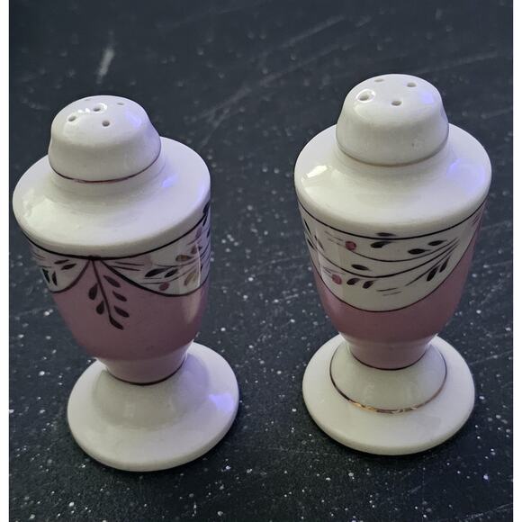 Cumbow Pottery S & P Abingdon Virginia Copper Luster Tea Leaf Design - Picture 2 of 5